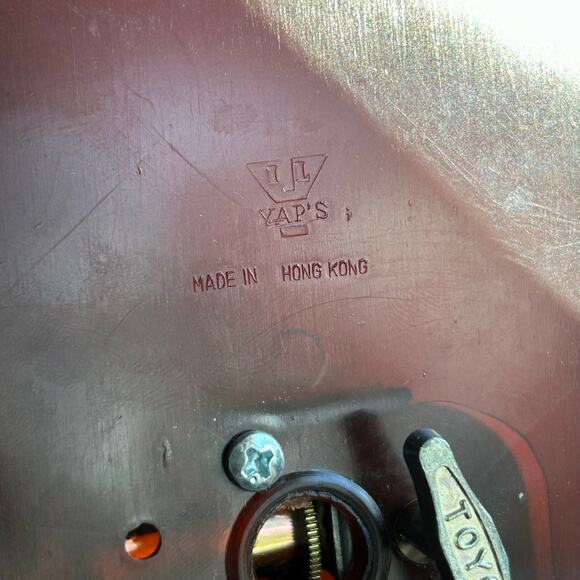 Vintage Yaps Mirror Music Box Love Story MCM Floral No Butterfly Brown Frame - Picture 7 of 9